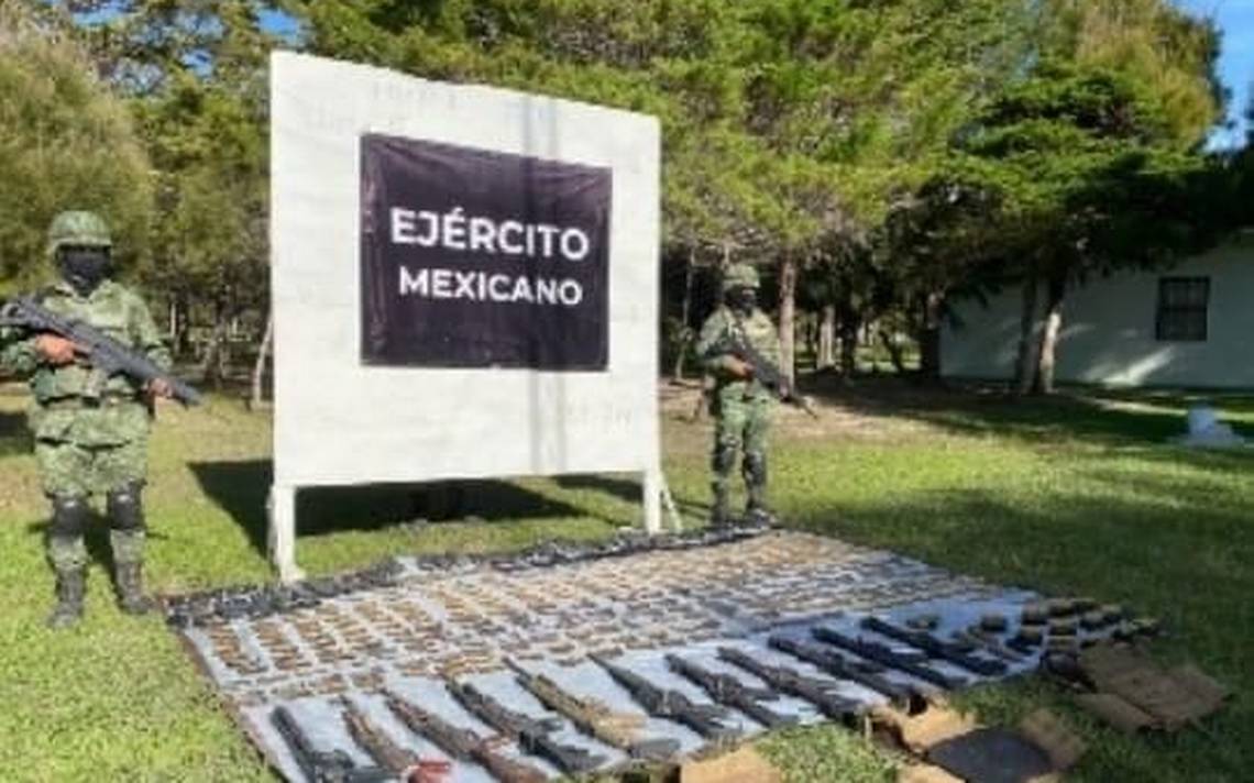 en Frontera Comalapa otro armamento que estaba escondido El